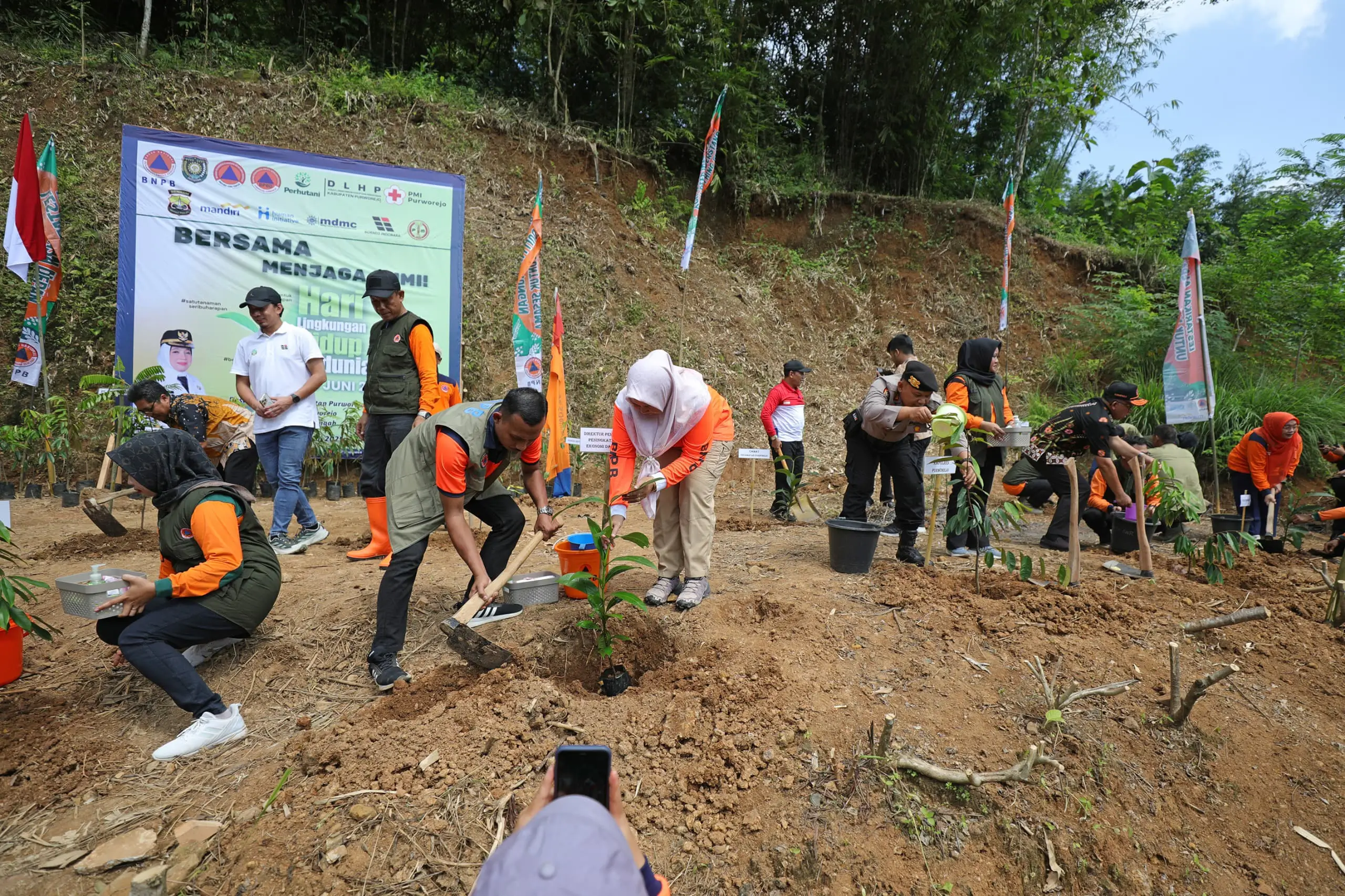 5.880 Bibit Pohon Untuk Pemulihan Sumber Daya Alam dan Lingkungan Pascabencana di Kabupaten Purworejo